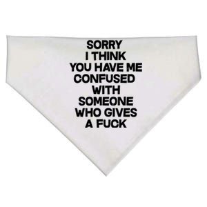 Sorry I Think You Have Me Confused With Someone Who Gives A Fuck USA-Made Doggie Bandana