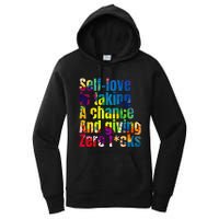 SelfLove Is Taking A Chance & Giving ZRO FKS Color Splash Women's Pullover Hoodie