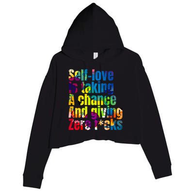 SelfLove Is Taking A Chance & Giving ZRO FKS Color Splash Crop Fleece Hoodie