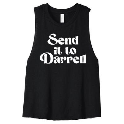 Send It To Darrell Send It To Daryl Send It To Darryl Women's Racerback Cropped Tank