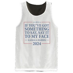 Say It To My Face Kamala Harris Debates 2024 Mesh Reversible Basketball Jersey Tank