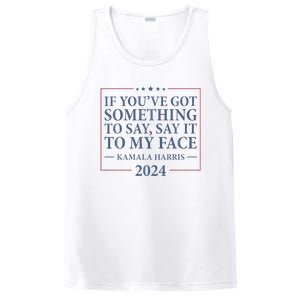 Say It To My Face Kamala Harris Debates 2024 PosiCharge Competitor Tank