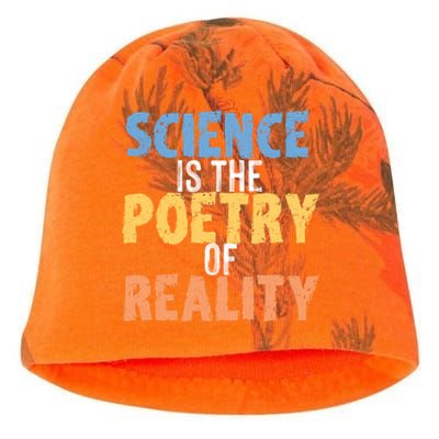 Science Is The Poetry Of Reality Funny World Poem Day Gift Kati - Camo Knit Beanie