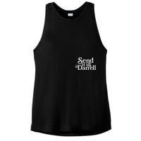 Send It To Darrell Ladies PosiCharge Tri-Blend Wicking Tank