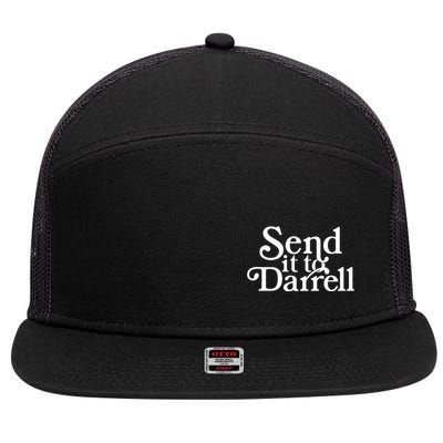 Send It To Darrell 7 Panel Mesh Trucker Snapback Hat