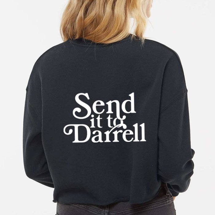 Send It To Darrell Cropped Pullover Crew