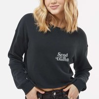 Send It To Darrell Cropped Pullover Crew