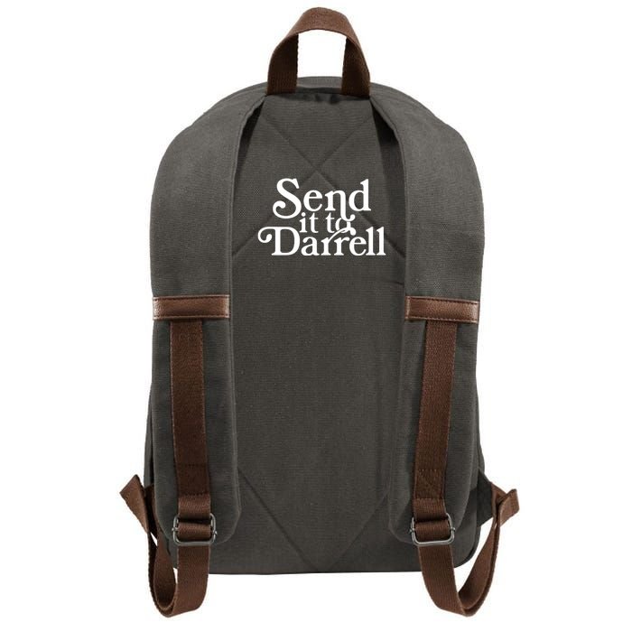 Send It To Darrell Cotton Canvas Backpack