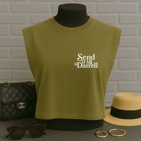 Send It To Darrell Garment-Dyed Women's Muscle Tee
