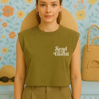 Send It To Darrell Garment-Dyed Women's Muscle Tee