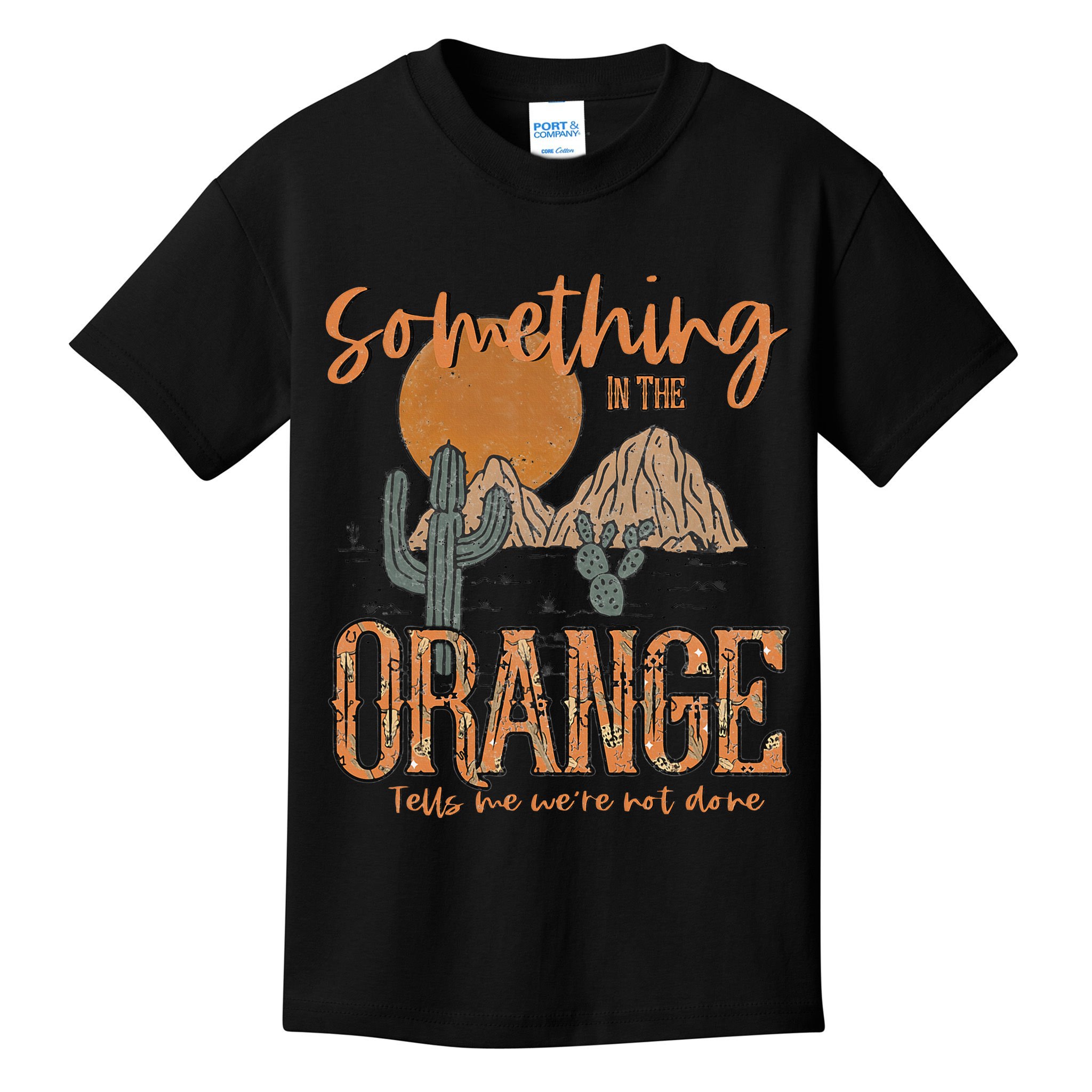 Something In The Orange Country Western Kids T-Shirt