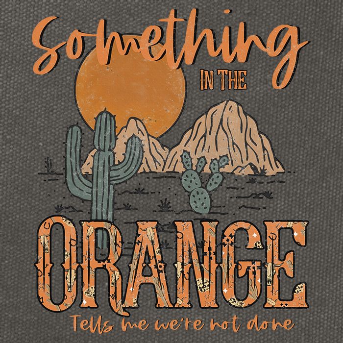Something In The Orange Country Western Cotton Canvas Backpack