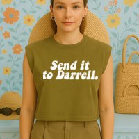 Send It To Daryl Garment-Dyed Women's Muscle Tee
