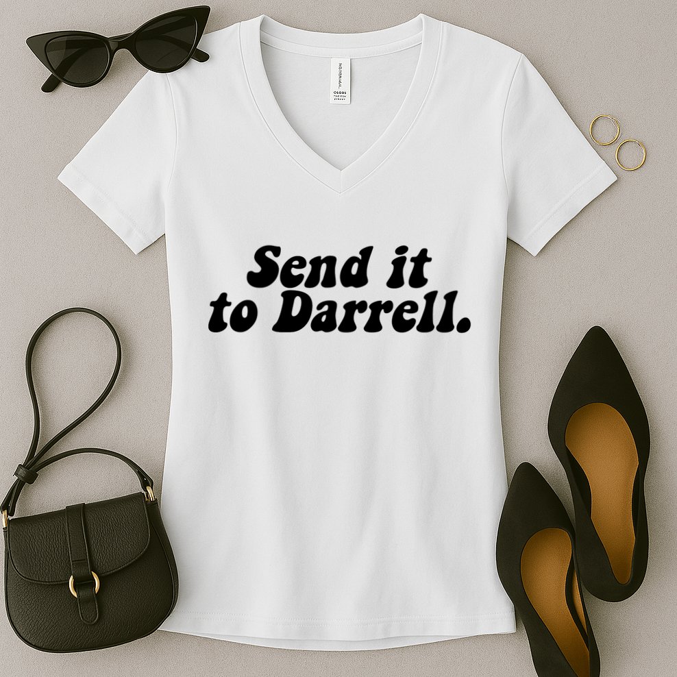 Send It To Daryl Women's V-Neck T-Shirt