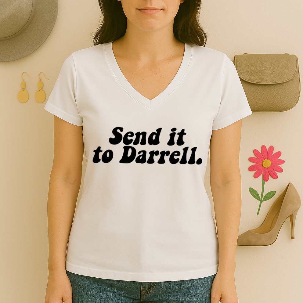 Send It To Daryl Women's V-Neck T-Shirt