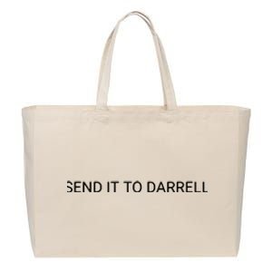 Send It To Darrell Cotton Canvas Jumbo Tote