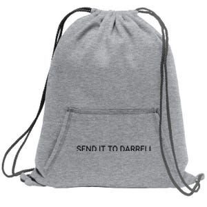 Send It To Darrell Sweatshirt Cinch Pack Bag