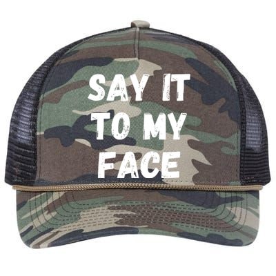 Say It To My Face Retro Rope Trucker Hat Cap