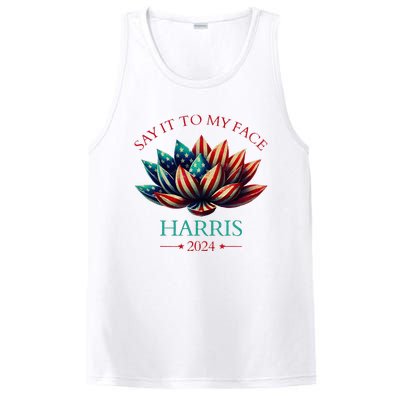 Say It To My Face Kamala Harris 2024 American Lotus PosiCharge Competitor Tank