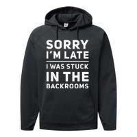 Stuck In The Backrooms Liminal Space Performance Fleece Hoodie