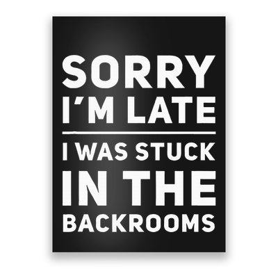 Stuck In The Backrooms Liminal Space Poster