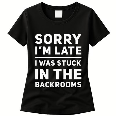 Stuck In The Backrooms Liminal Space Womens T-Shirt