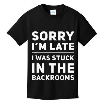Stuck In The Backrooms Liminal Space Kids T-Shirt