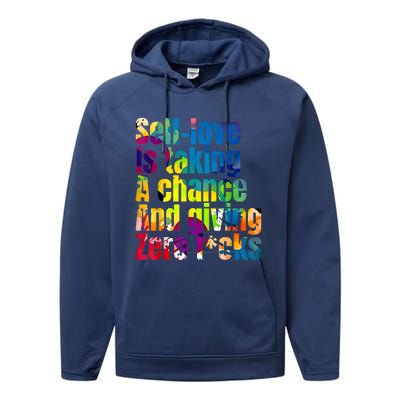 SelfLove Is Taking A Chance & Giving ZRO FKS Color Splash Performance Fleece Hoodie