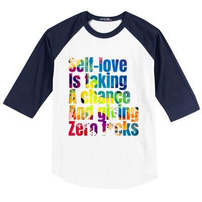 SelfLove Is Taking A Chance & Giving ZRO FKS Color Splash Baseball Sleeve Shirt