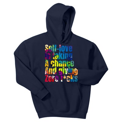 SelfLove Is Taking A Chance & Giving ZRO FKS Color Splash Kids Hoodie