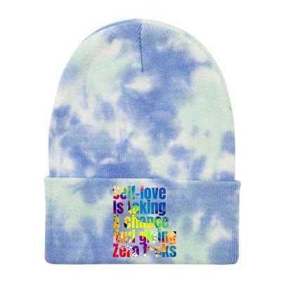 SelfLove Is Taking A Chance & Giving ZRO FKS Color Splash Tie Dye 12in Knit Beanie