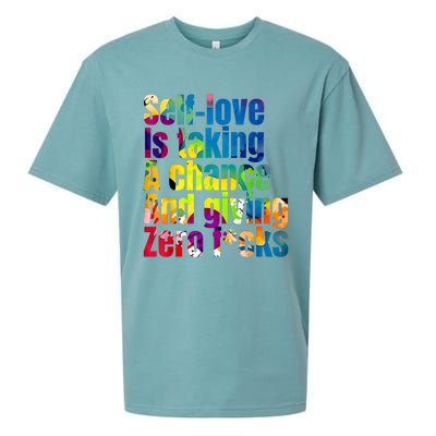 SelfLove Is Taking A Chance & Giving ZRO FKS Color Splash Sueded Cloud Jersey T-Shirt