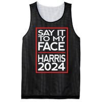 Say It To My Face Harris 2024 Mesh Reversible Basketball Jersey Tank