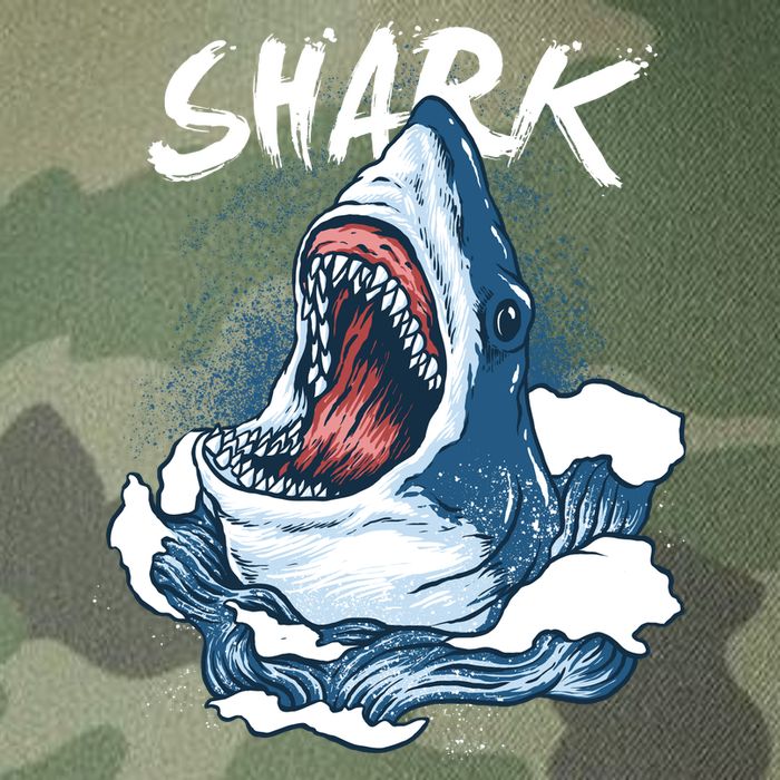Shark In The Ocean Cool Sharks Week Waves Bite Legacy Tie Dye Trucker Hat