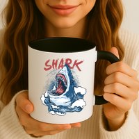 Shark In The Ocean Cool Sharks Week Waves Bite Mug