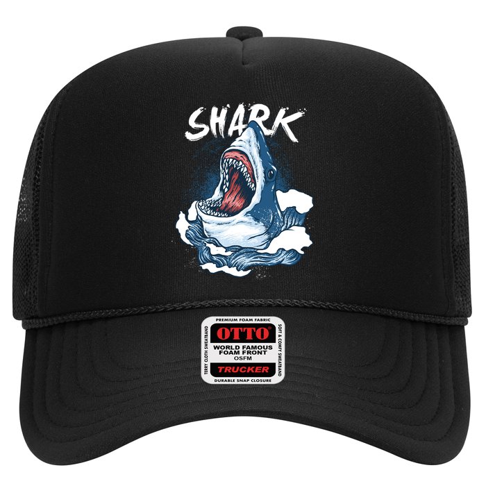 Shark In The Ocean Cool Sharks Week Waves Bite Trucker Hat