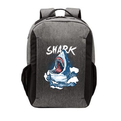 Shark In The Ocean Cool Sharks Week Waves Bite Vector Backpack