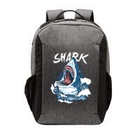 Shark In The Ocean Cool Sharks Week Waves Bite Vector Backpack