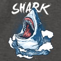 Shark In The Ocean Cool Sharks Week Waves Bite Vector Backpack