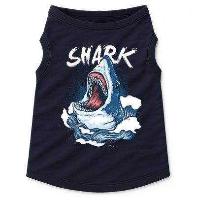 Shark In The Ocean Cool Sharks Week Waves Bite Doggie Tank