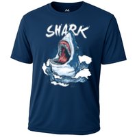 Shark In The Ocean Cool Sharks Week Waves Bite Performance Shirt
