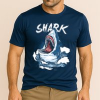 Shark In The Ocean Cool Sharks Week Waves Bite Performance Shirt