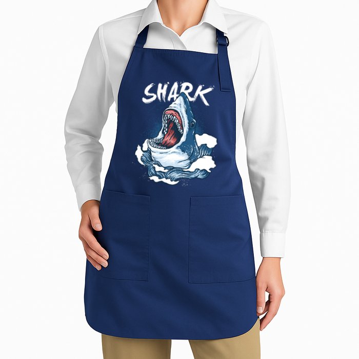 Shark In The Ocean Cool Sharks Week Waves Bite Apron