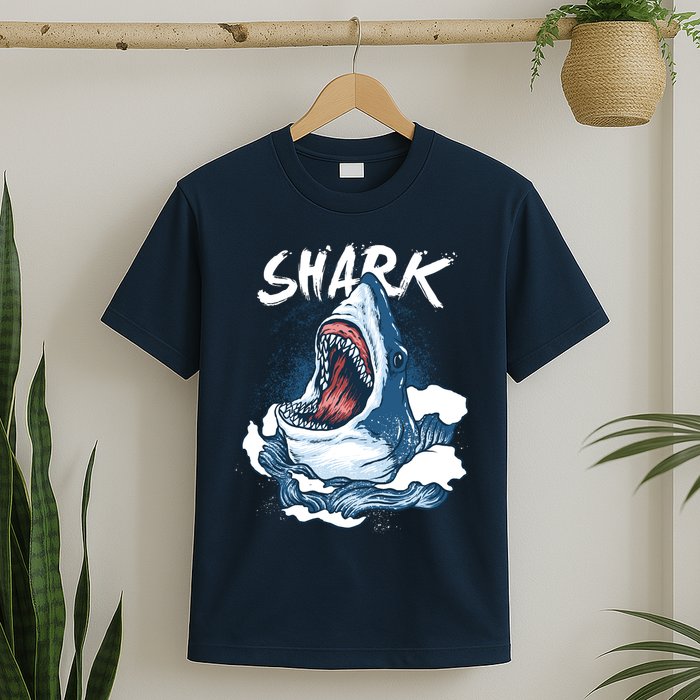 Shark In The Ocean Cool Sharks Week Waves Bite T-Shirt
