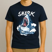 Shark In The Ocean Cool Sharks Week Waves Bite T-Shirt