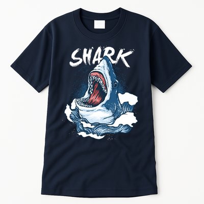 Shark In The Ocean Cool Sharks Week Waves Bite Tall T-Shirt