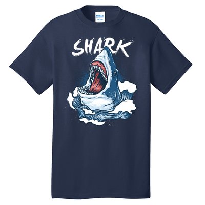 Shark In The Ocean Cool Sharks Week Waves Bite Tall T-Shirt