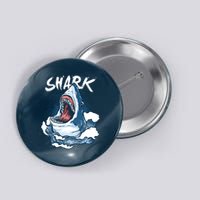 Shark In The Ocean Cool Sharks Week Waves Bite Button
