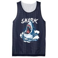 Shark In The Ocean Cool Sharks Week Waves Bite Mesh Reversible Basketball Jersey Tank
