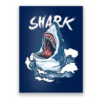 Shark In The Ocean Cool Sharks Week Waves Bite Poster